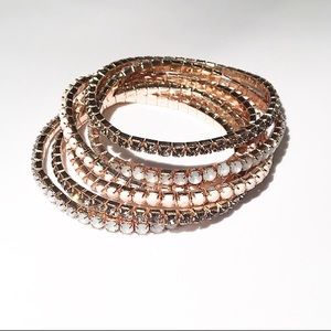 Crystal Stacking Bracelets
